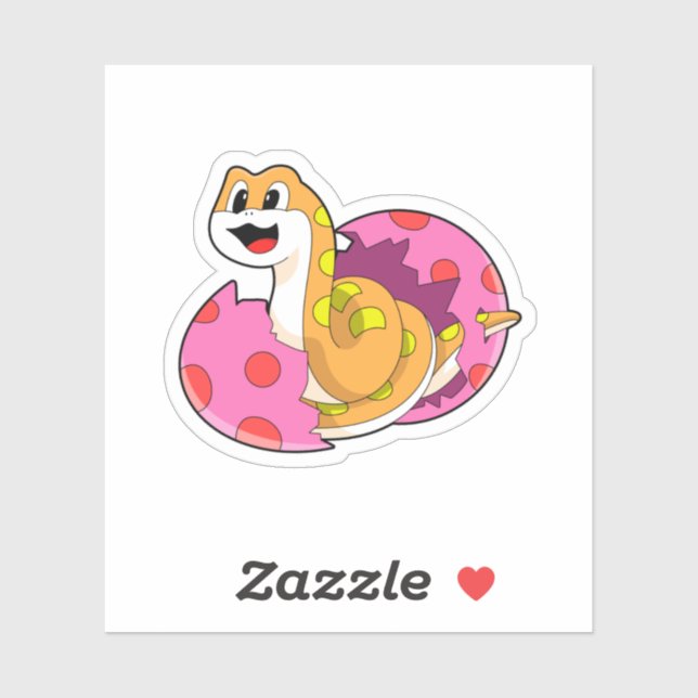 Sticker Serpent avec oeuf (Feuille)