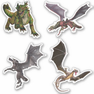 Sticker Serpent dragon Imaginaire