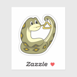 Sticker Serpent en musique avec Triangle.PNG