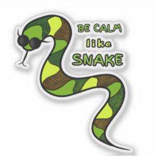 Sticker Serpent vert