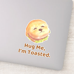 Sticker Serre-Moi, Je Suis Grillé : Alimentation de Chien