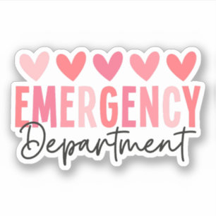 Sticker Service d'urgence Valentines Jour E Infirmière