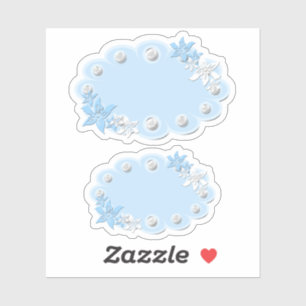 Sticker Set, auto-collants pour bébé, pour album, bleu, ét