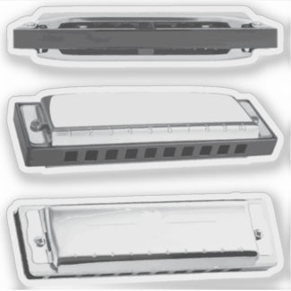 Sticker Set d'autocollants d'harmonica