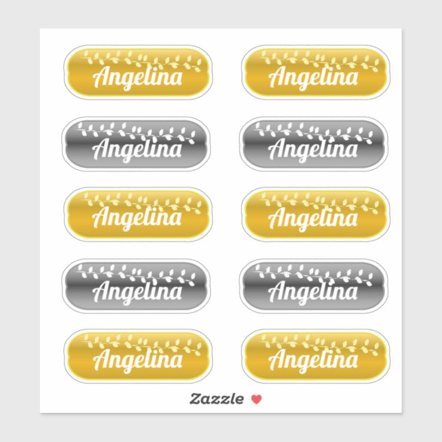 Sticker Set Gold et Silver (Feuille)