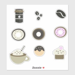Sticker Set pour le café sucré