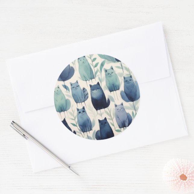 Sticker Set Purr-fect pour les cadeaux et l'artisa (Enveloppe)