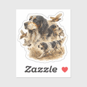 Sticker Setter anglais ,Art de la chasse 