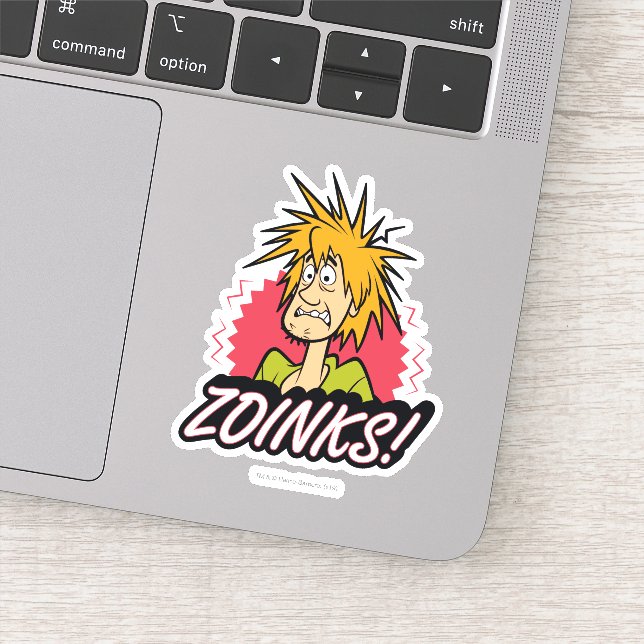 Sticker Shaggy "Zoinks !" graphic (Détail)