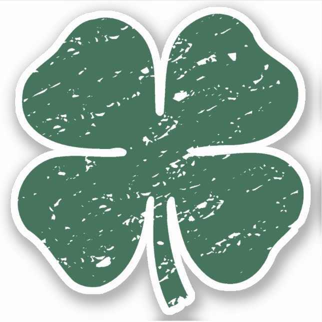 Sticker shamrock (Devant)