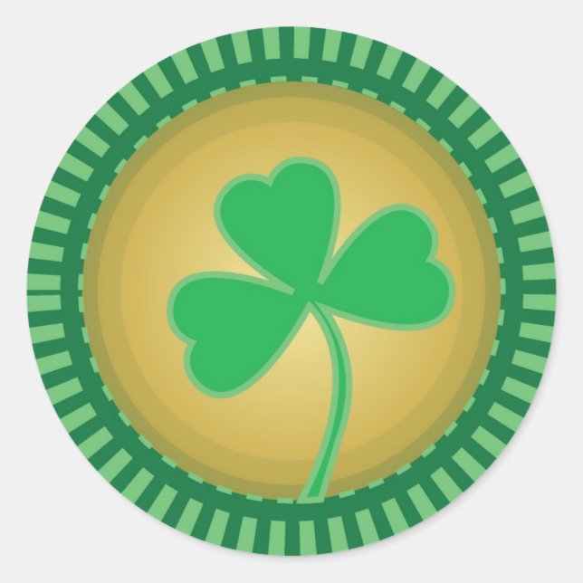 Sticker shamrock (Devant)