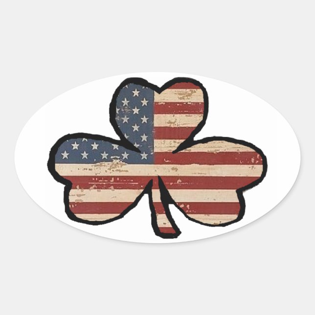 Sticker Shamrock américain (Devant)
