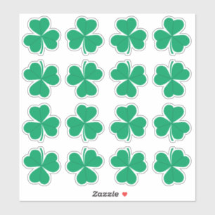 Sticker Shamrock Green St. Patrick's Day Irlandais