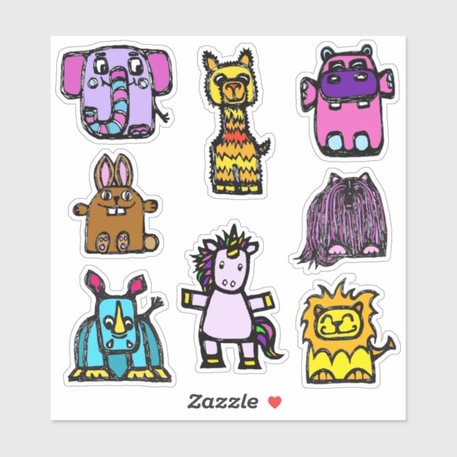 Sticker Sheet 6x6 "the alphabet book" (Matte) (Blatt)