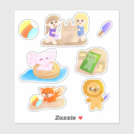 Sticker Sheet - Summer Time Toys