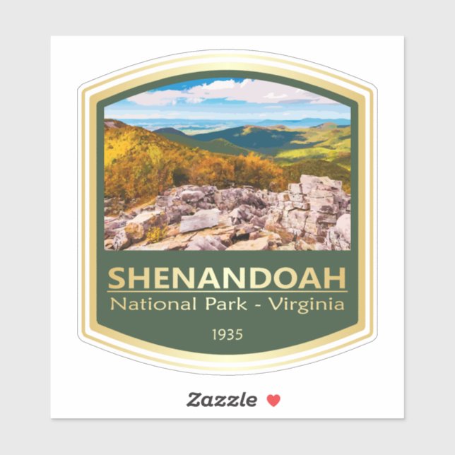 Sticker Shenandoah NP (PF1) (Feuille)