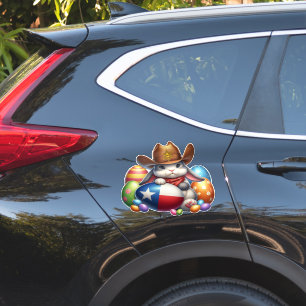 Sticker Shérif de lapin du Texas/sud-ouest de Pâques