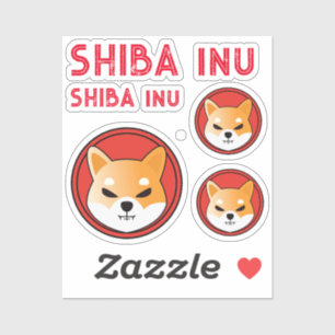 Sticker SHIBA INU crypto cadeau, mème pièce CHIEN CHAT