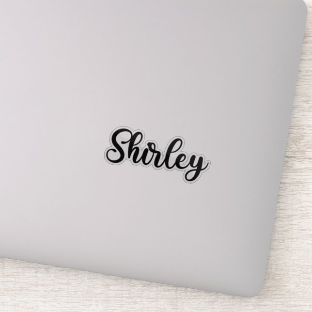 Sticker Shirley Name - Calligraphie manuscrite (Détail)