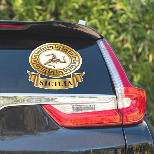 Sticker Sicilia Sicile Trinacrie Symbole 