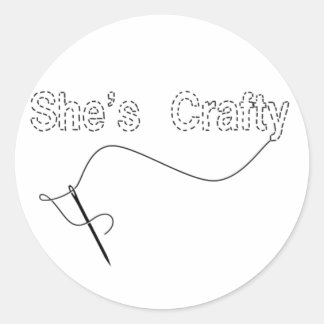 Sticker Sie ist verrückt