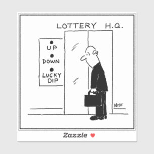 Sticker Siège de la loterie ou du loto Ascenseur