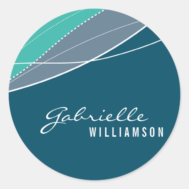 STICKER SIEGEL: Moderne Eleganz 2 (Vorderseite)