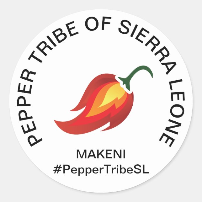 Sticker Sierra Leone Pepper Tribe (Devant)