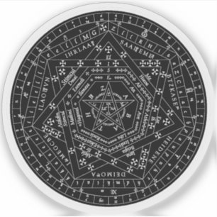 Sticker Sigillum Dei Aemeth (blanc)