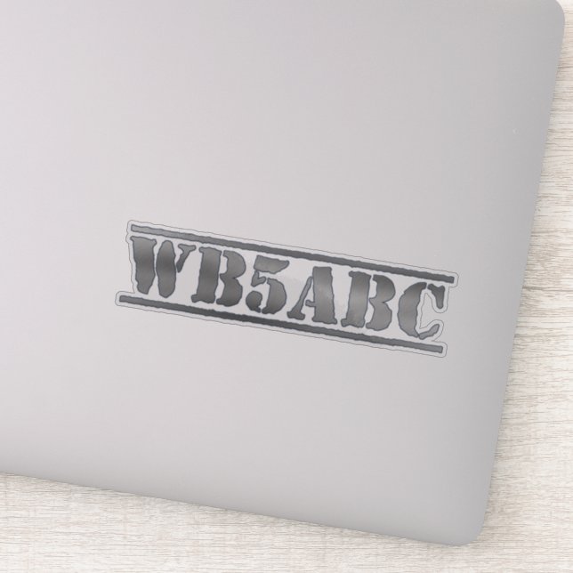 Sticker Signal d'appel de hachage personnalisé (Détail)