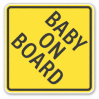 Signal d'avertissement pour bébé à bord
