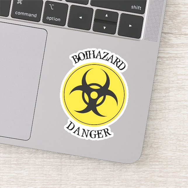 Sticker Signal de danger biologique (Détail)