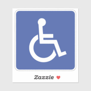 Sticker Signal pour voiture idéal pour handicapés
