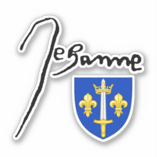Sticker Signature/ blason de Jeanne d'Arc