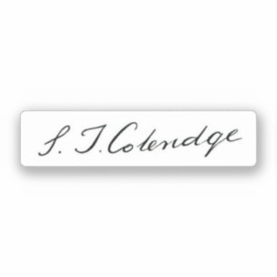 Sticker Signature de Samuel Taylor Coleridge
