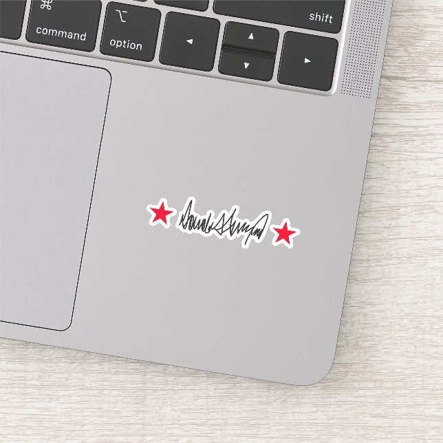 Sticker Signature Trump (Détail)
