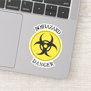 Sticker Signe de danger biologique