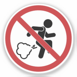 Sticker Signe d'interdiction de la farce