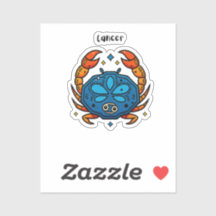 Signe du zodiaque Cancer Pop Art - Crabe céleste r