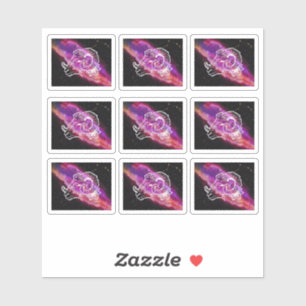 Sticker Signe du zodiaque constellation de la galaxie Béli