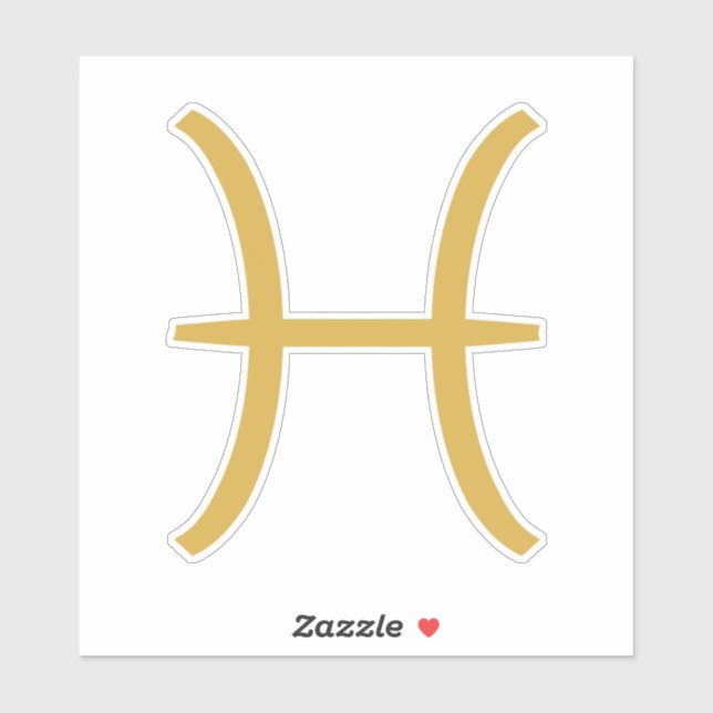 Sticker SIGNE Zodiaque Pisces (Feuille)