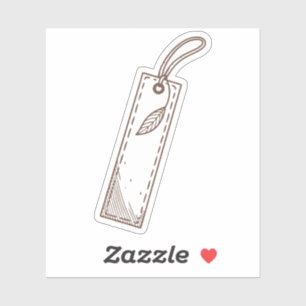 Sticker signet papier artisanal texturé