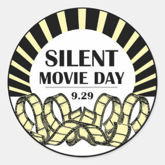 Sticker Silent Movie Day