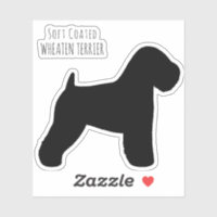 Silhouette de chien de Terrier à revêtement doux