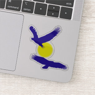 Sticker Silhouette des aigles volants