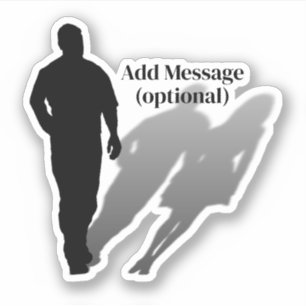 Sticker Silhouette d'homme cherchant femme