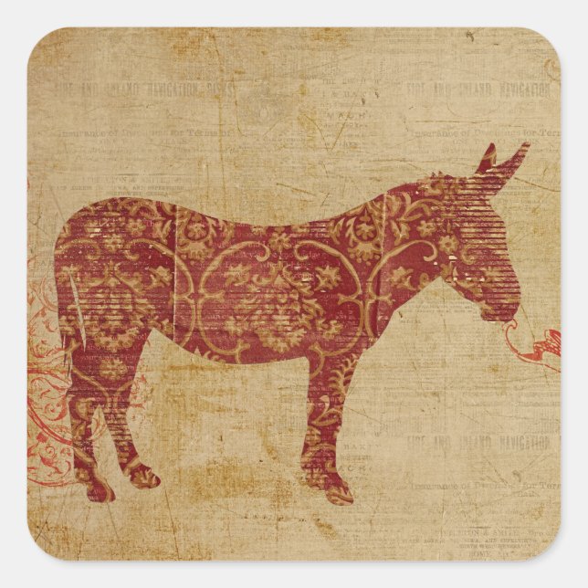 Sticker silhouette Donkey (Devant)