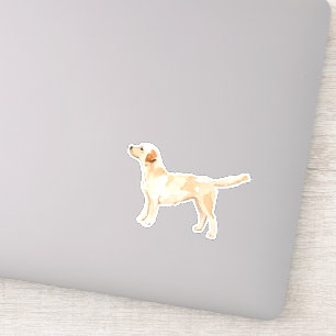 Sticker Silhouette du laboratoire jaune