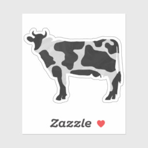 Sticker Silhouette du motif de vache