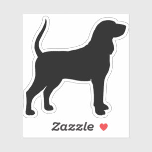 Sticker Silhouette noire et bronzette ou bleu pour le ling